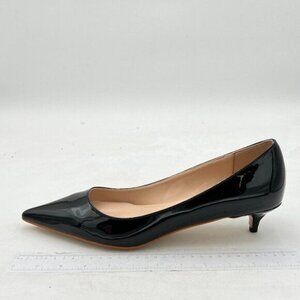 XYD Comfort Low Heels Office Lady Pumps Classic Pointed Closed Toe Kitten